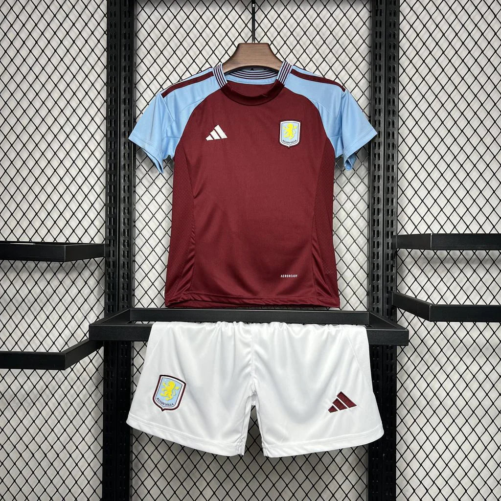 Kids Aston Villa Home Kit 2024/2025
