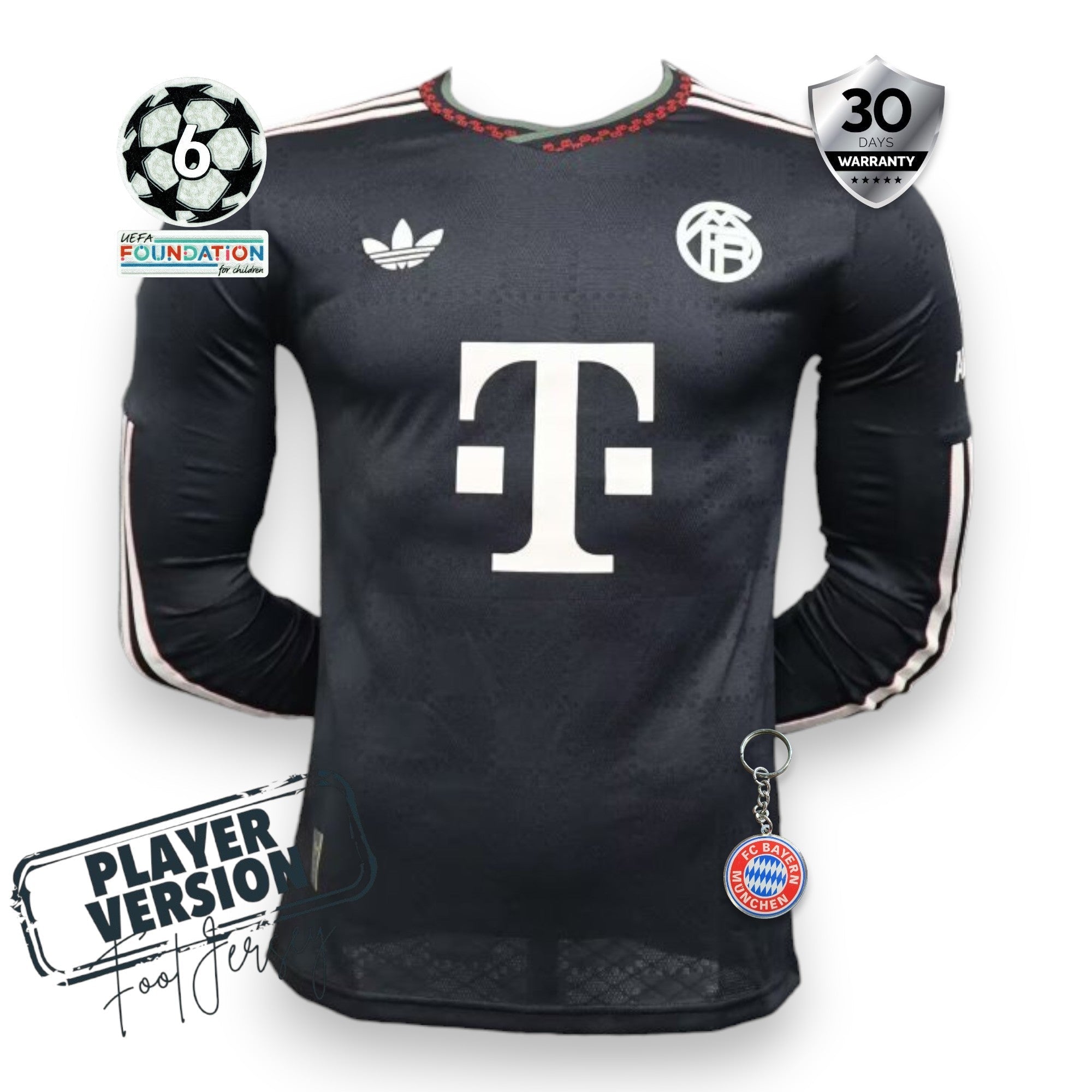 Bayern Munich Player Jersey Champions League 2025/26 - Long Sleeve