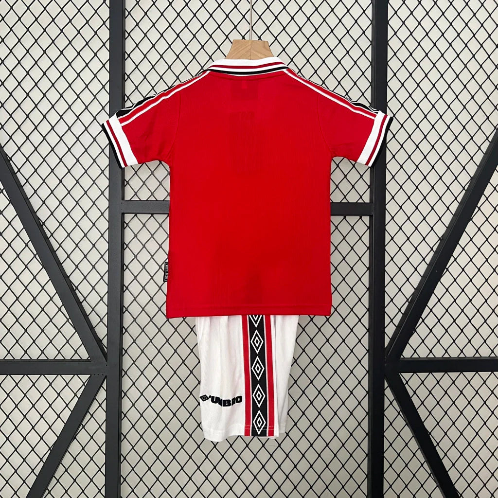Kids Manchester United Home Kit 1999/2000 - Retrﾃｴ