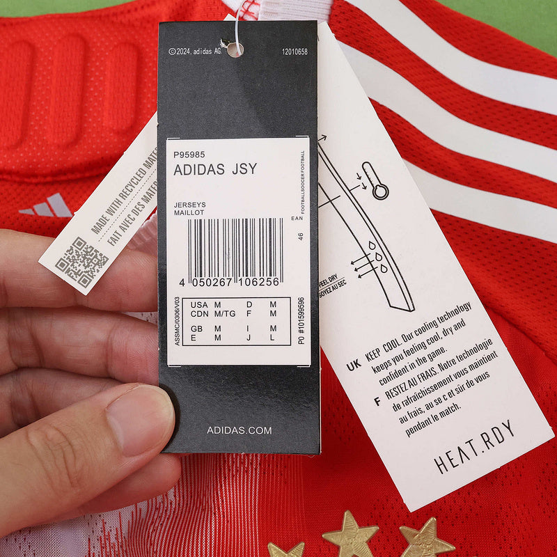 Bayern Munich Player Jersey Home 2025/26 - Long Sleeve