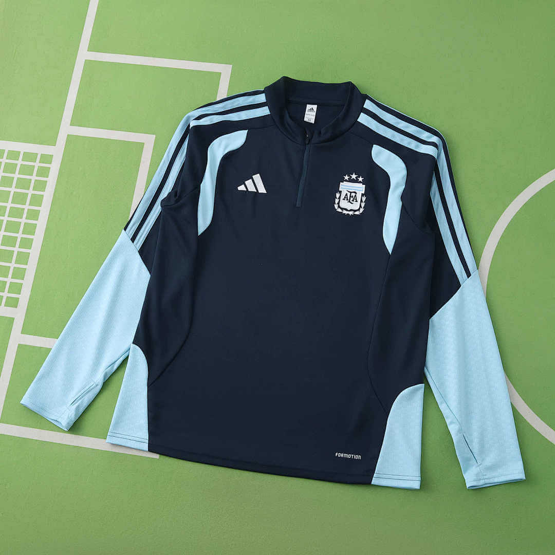 Argentina World Cup 2026 Half-Zip Training Suit Set Blue
