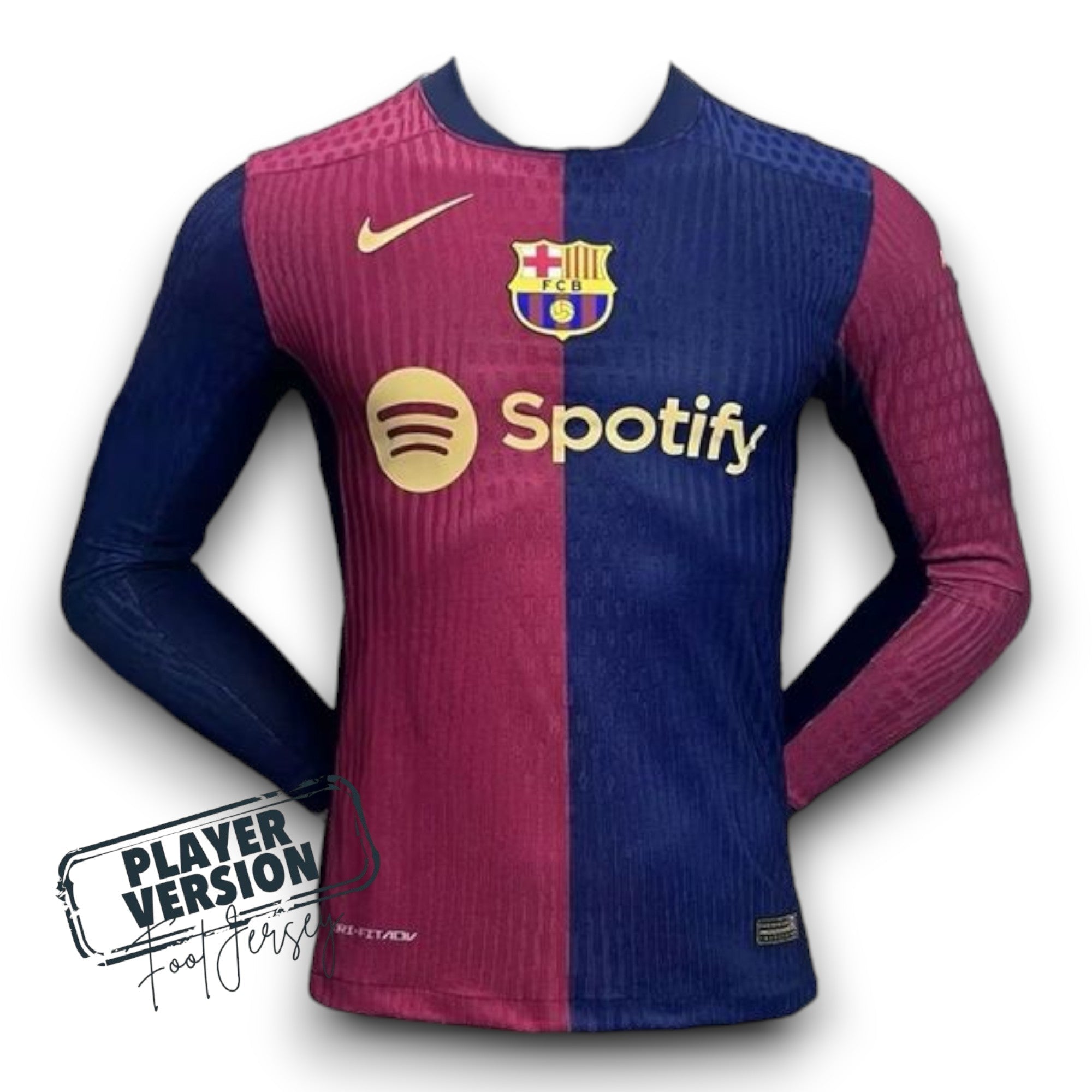 Barcelona 24/25 Home Player Jersey - Long Sleeve