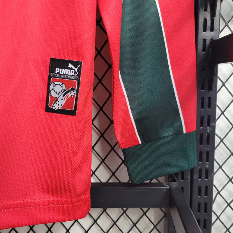 Morocco 1998 Away Red Retro Jersey - Long Sleeve