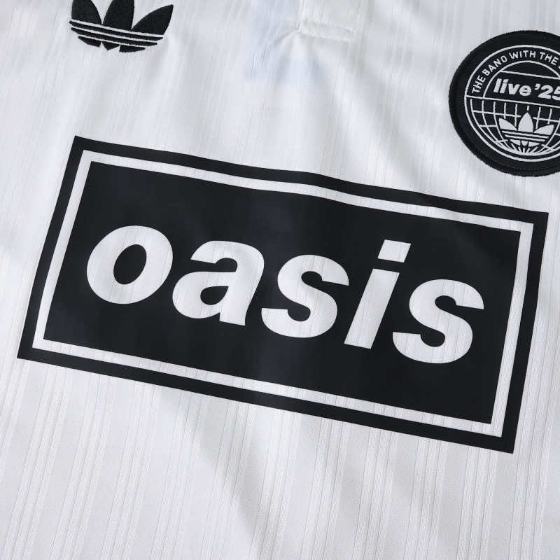 Oasis Jacquard Tour 25' Black and White Jersey 2025/26