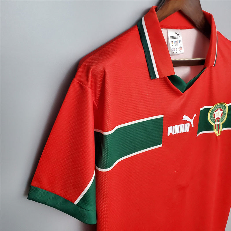 Morocco Away Red Retro Jersey 1998