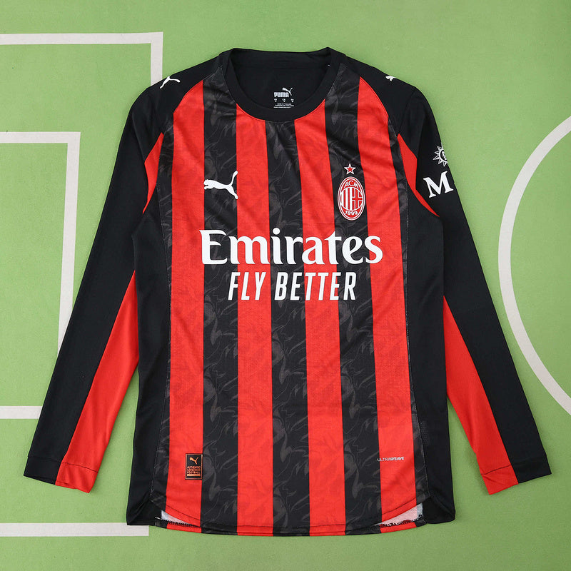 AC Milan Home Jersey 2025/26 Player Version - Long Sleeve