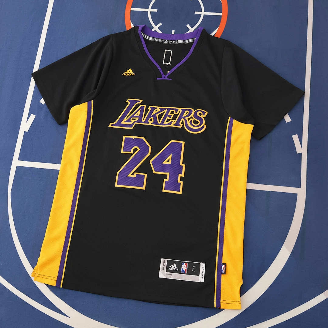 NBA L.A. Lakers black 24#BRYANT T-shirt 2025/26