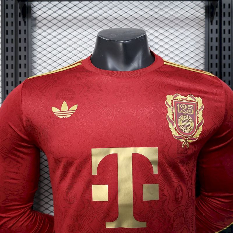 Bayern Munich Player Jersey 125th Anniversary Long Sleeve
