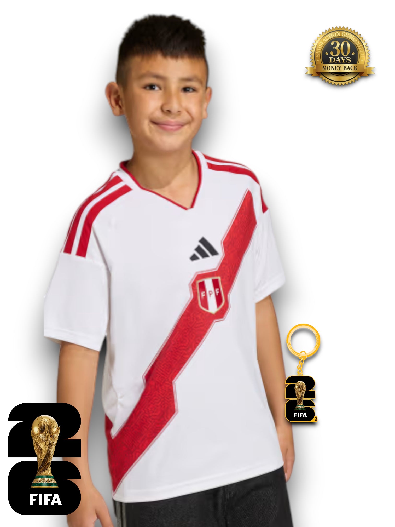 Kit Kids Peru World Cup 2026 Jersey
