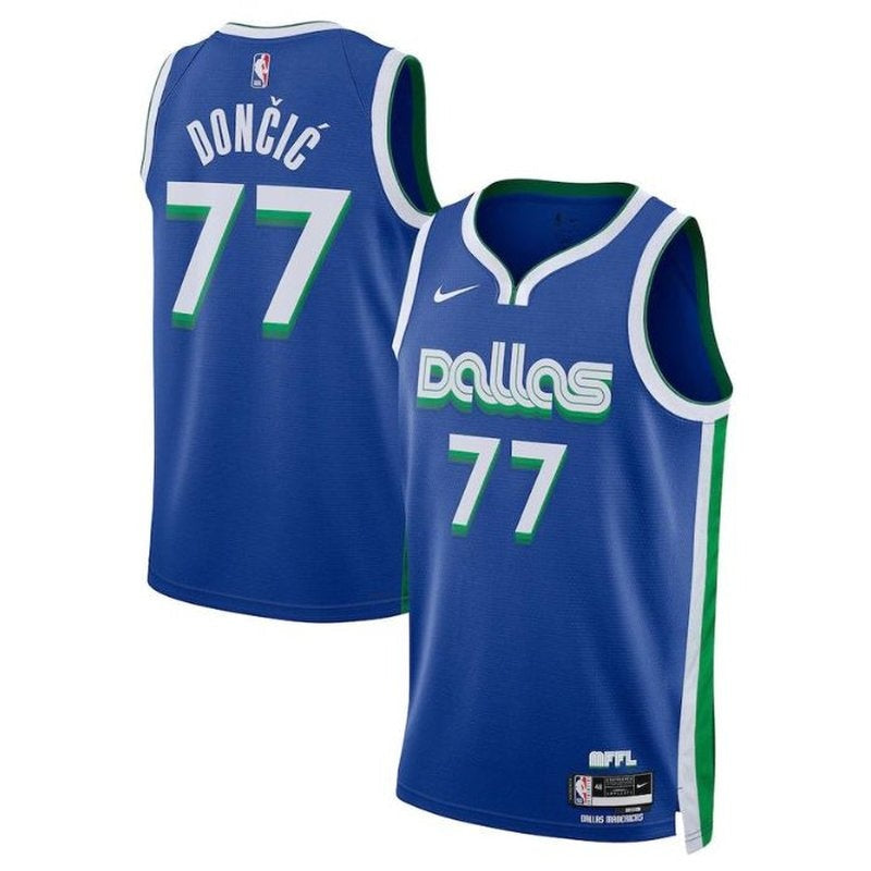 Luka Don������������������i������������������ - Dallas Mavericks Unisex 2023 NBA Jersey - City Edition - Blue