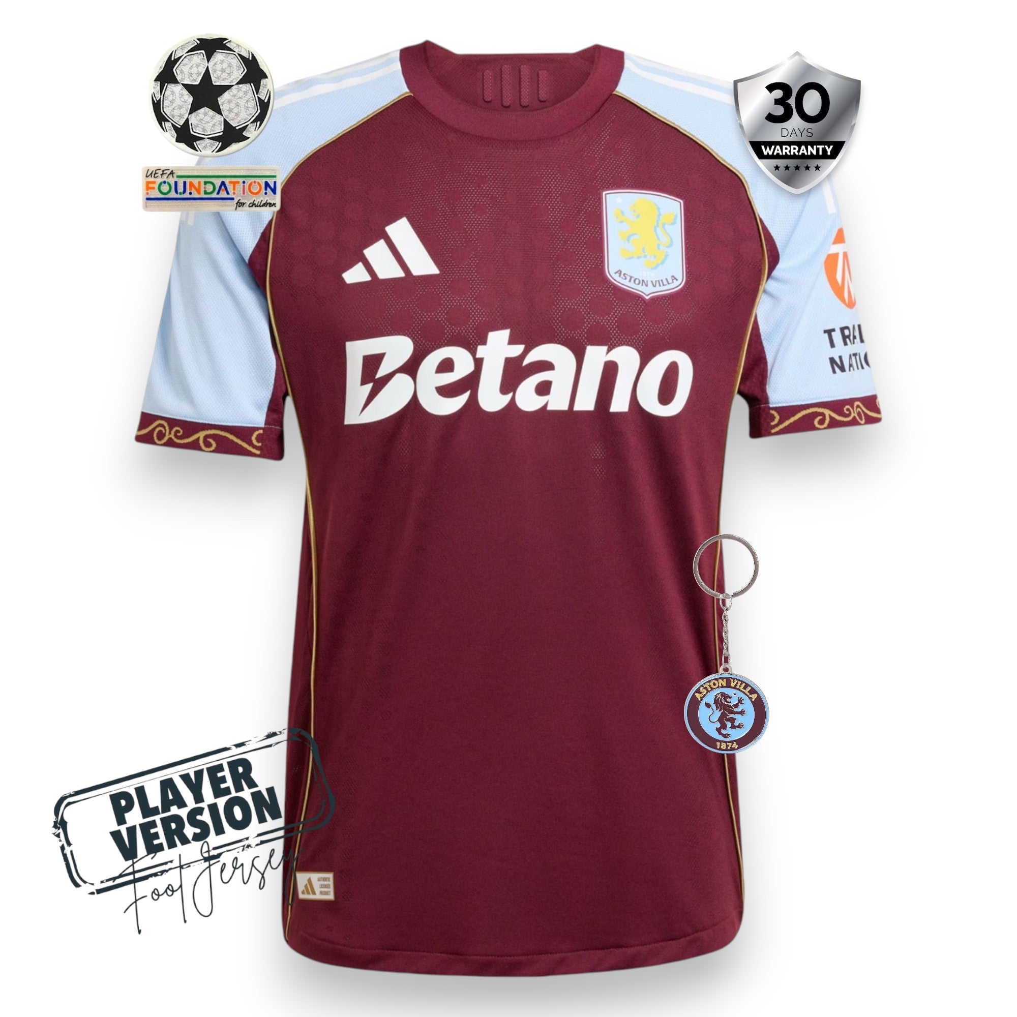 Aston Villa Player Jersey Home 2025/26